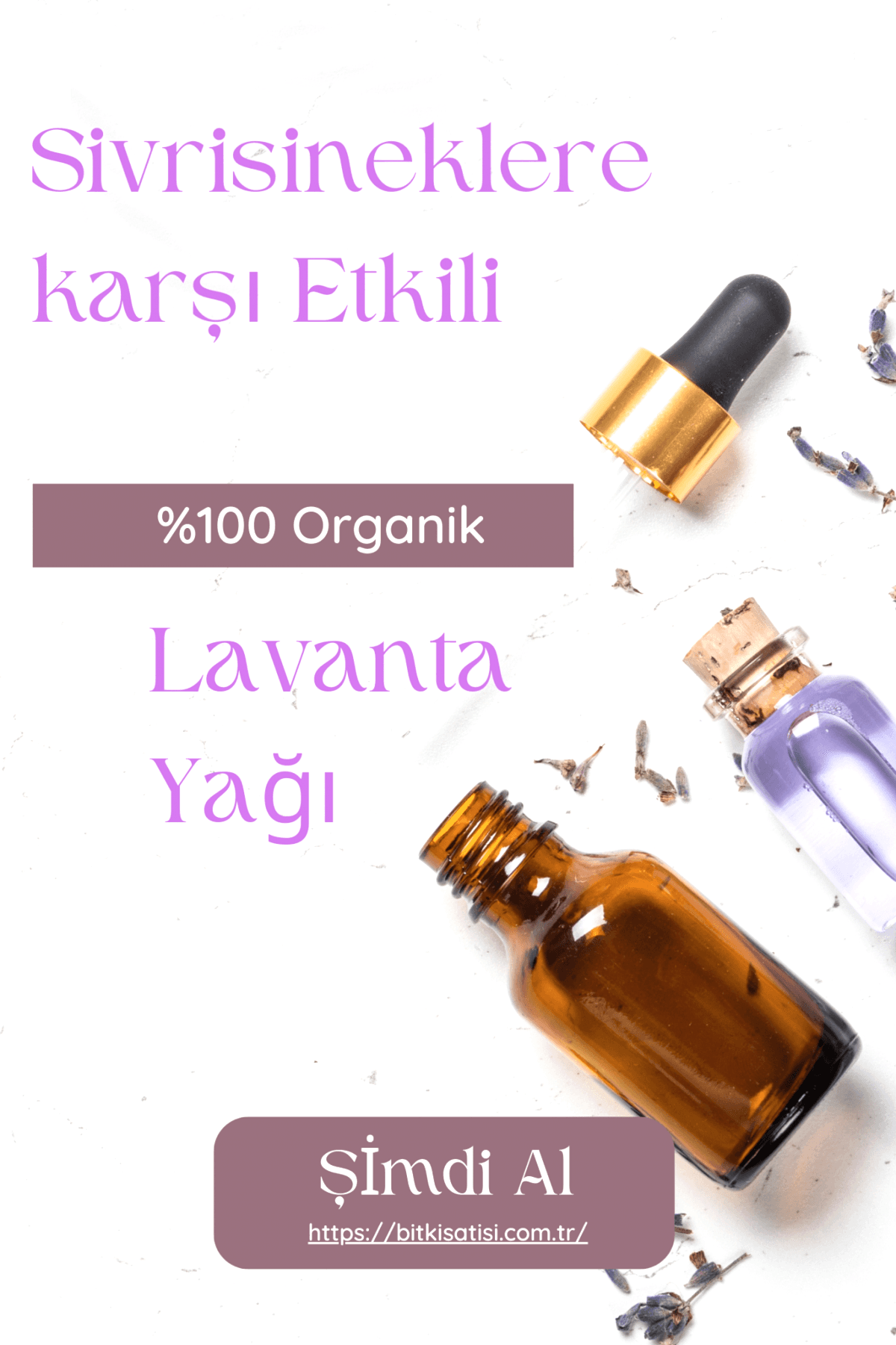 Lavanta Yağı Asya Kaplan Sivrisineğine karşı etkili Tıbbi Lavanta Yağı 10ml